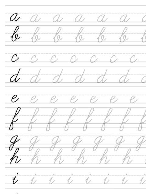 Master the basic strokes that form all letters