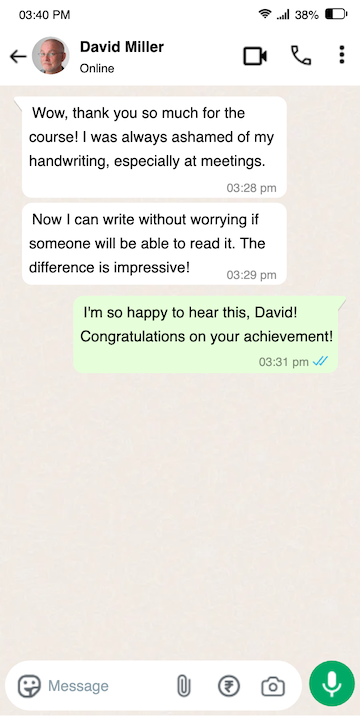 Chat with David